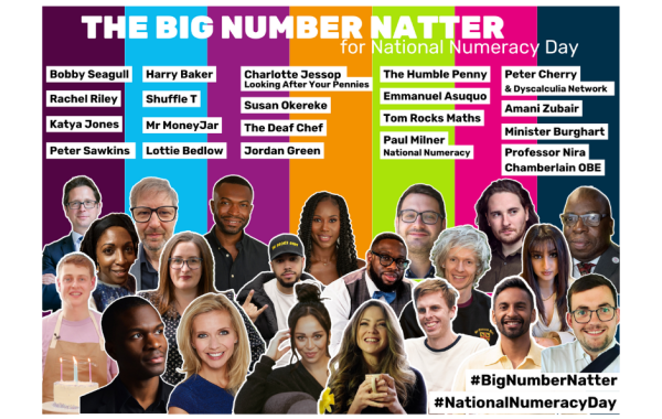 Big Number Natter celebrity lineup