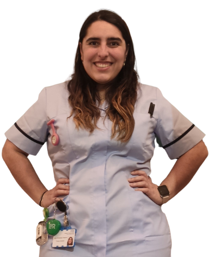 Photo of National Numeracy Day Hero, Alba, in her NHS uniform