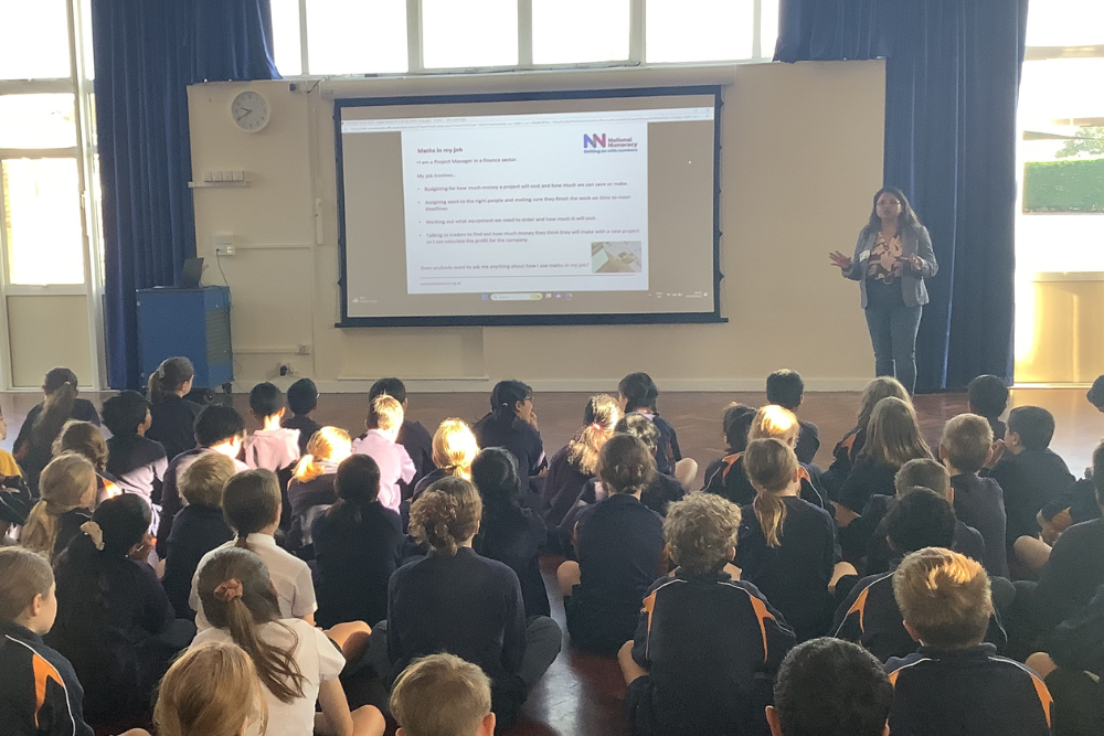 Sarika delivering an assembly