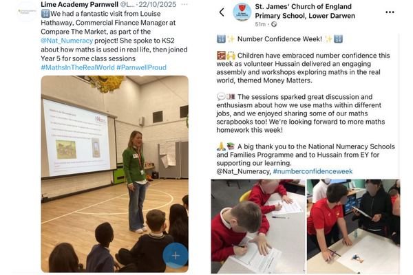 School posts on social media