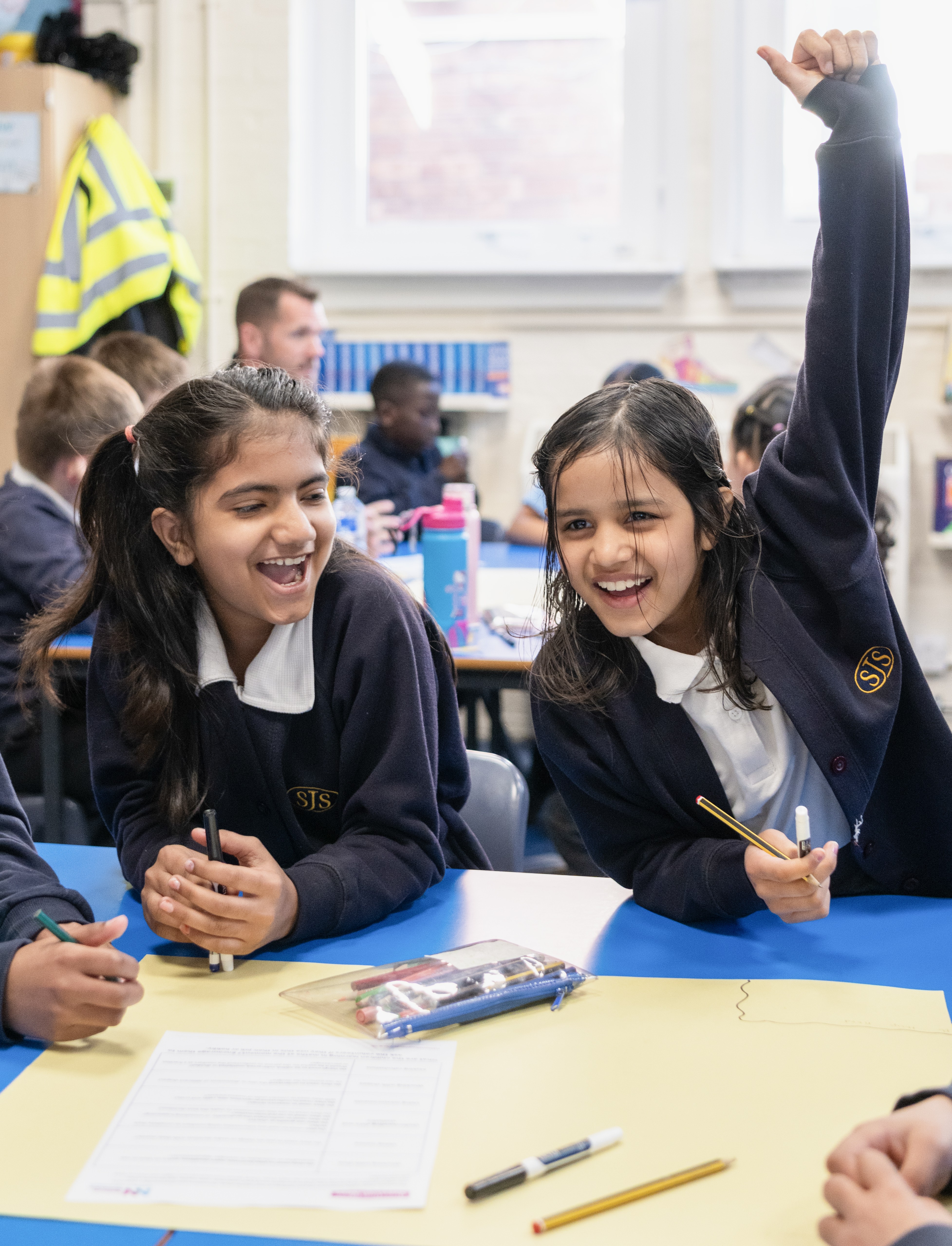 Leicester students during a classroom session