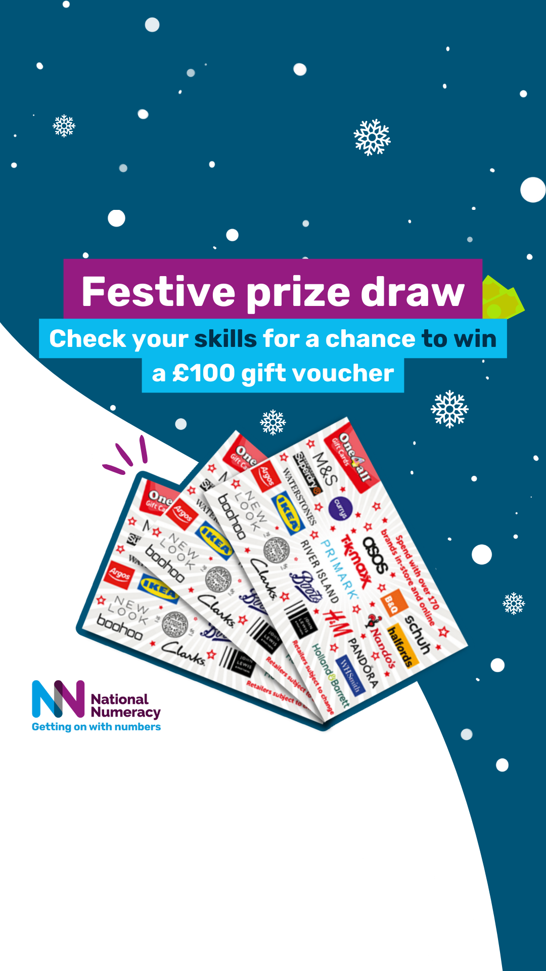 Festive prize draw promotional image