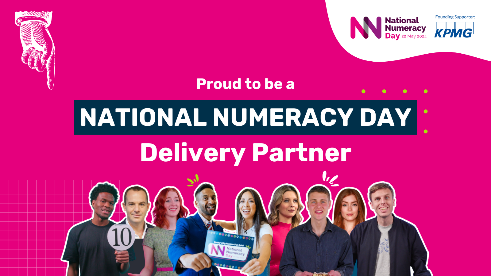 Instagram graphic saying "Proud to be a National Numeracy Day Lead Supporter"