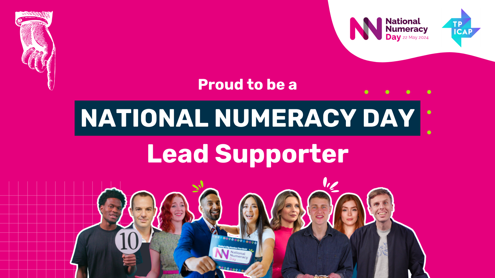 Instagram graphic saying "Proud to be a National Numeracy Day Lead Supporter"