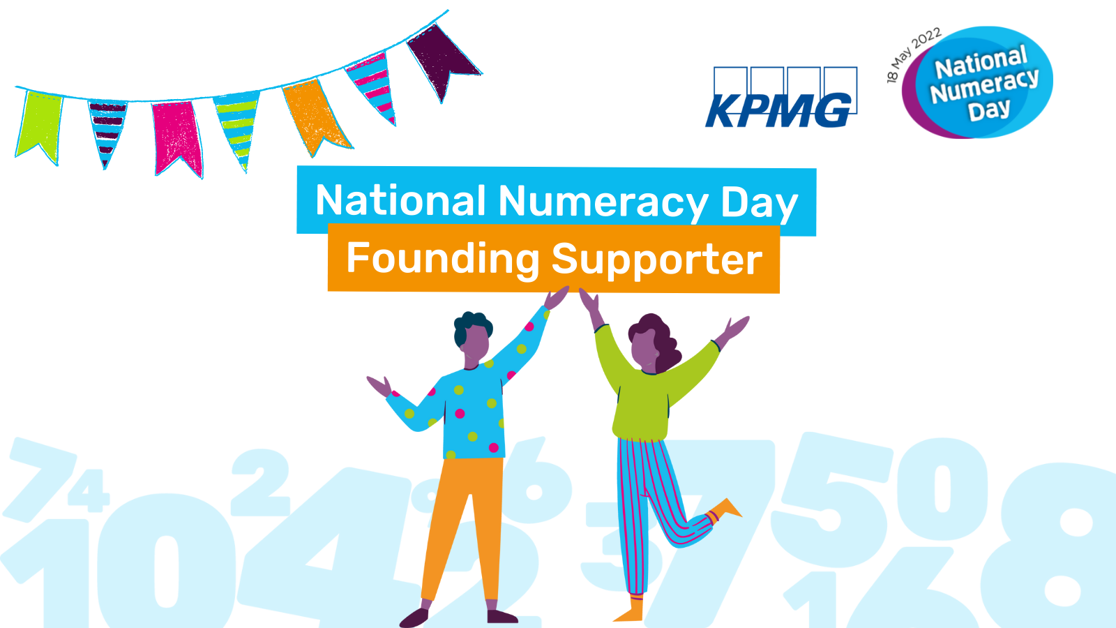 Graphic saying "National Numeracy Day Founding Supporter"