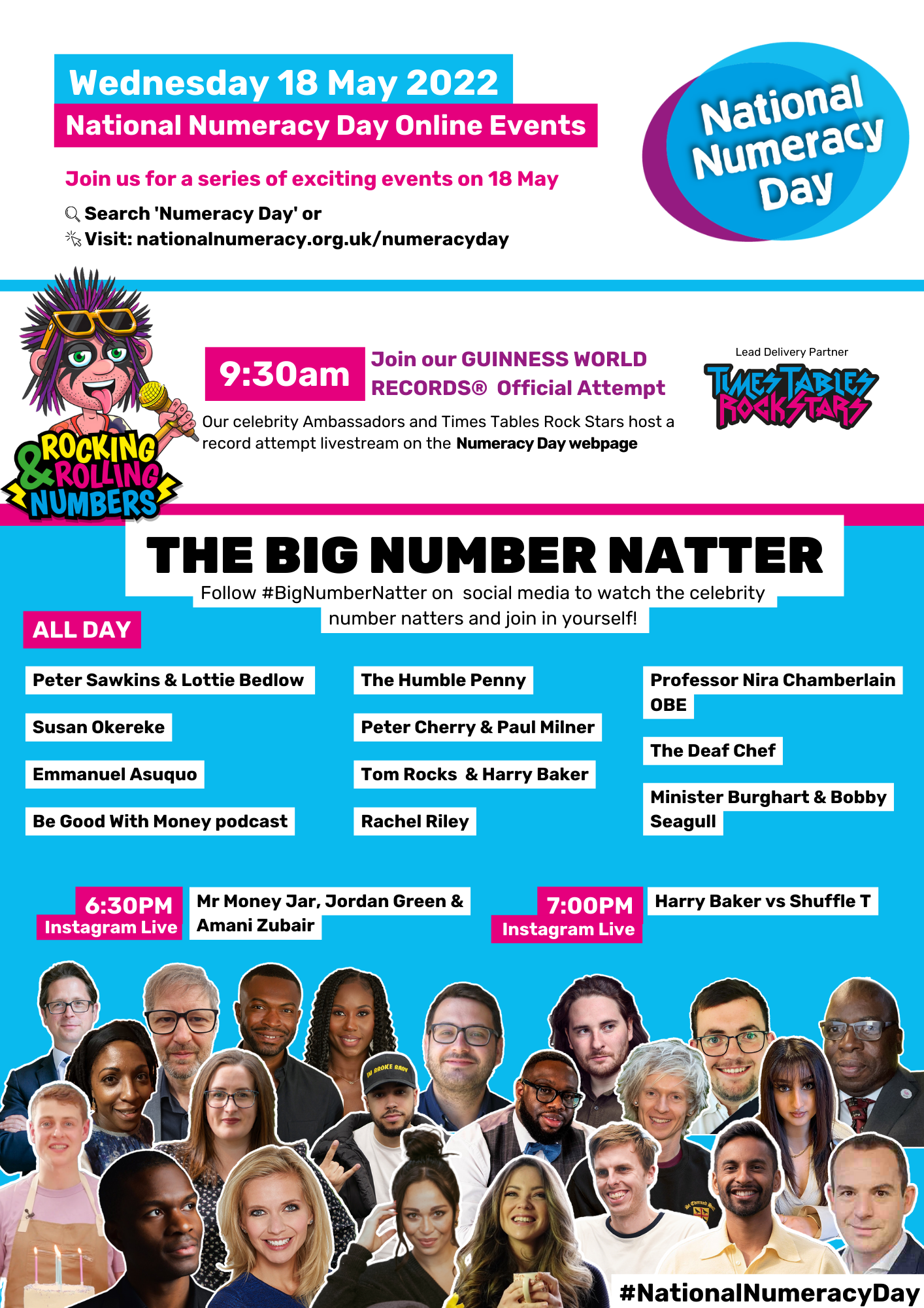 National Numeracy Day 2022 Online Events Poster