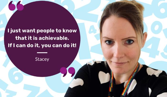 Stacey, a National Numeracy Challenge user for Functional Skills