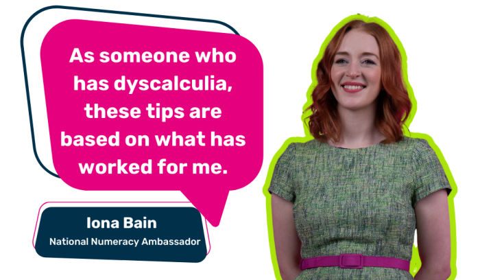 Iona Bain, National Numeracy Ambassador