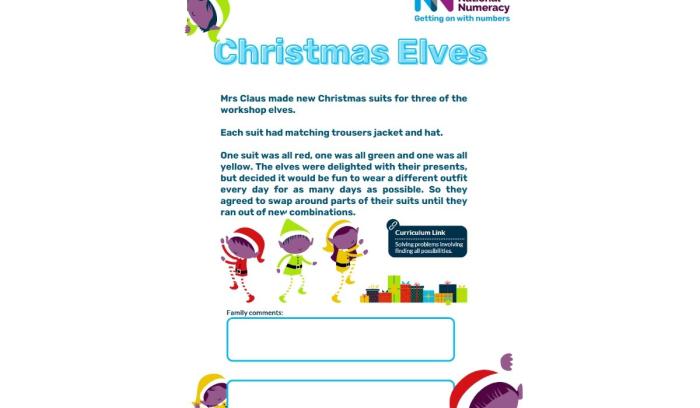 Christmas elves activity