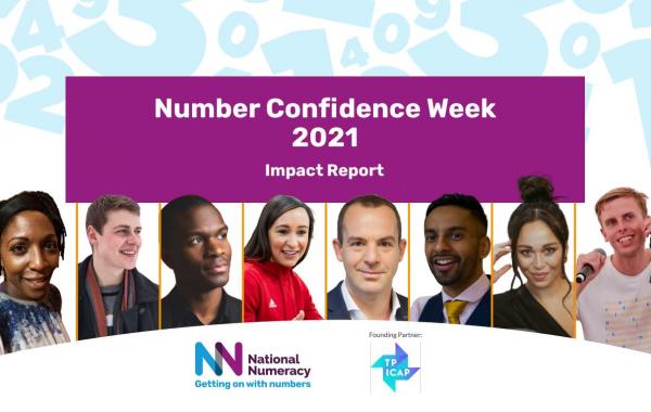 The cover of Number Confidence Week 2021 impact report