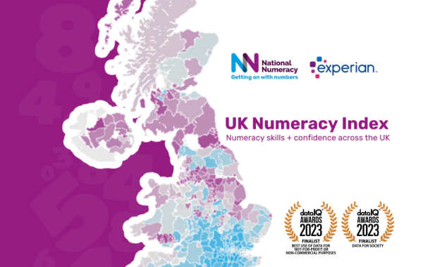 Image of the UK map for the Numeracy Index