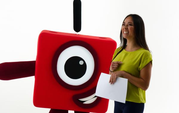 Numberblock One and Katya Jones