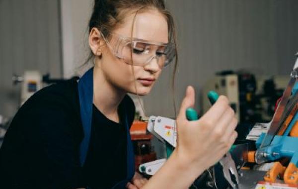 An apprentice at work