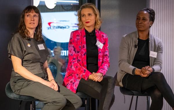Kirsty Marsh-Hyde, Rachel Riley and Tammy Fevrier on panel
