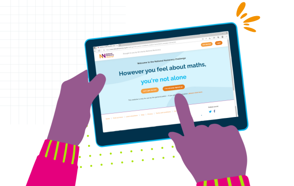 Graphic showing the National Numeracy Challenge
