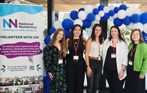 National Numeracy team members with Sara Rolph from Compare the Market