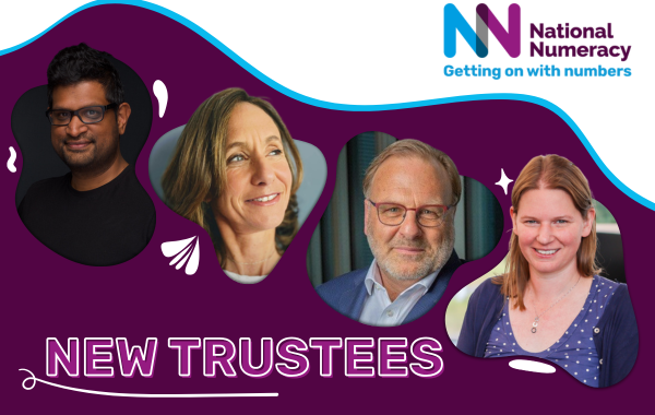 Graphic with headshots of the new trustees and text saying "NEW TRUSTEES".