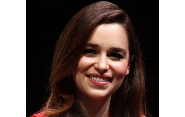 Actress Emilia Clarke smiling