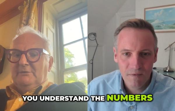 Lord Agnew and Sam Sims taking part in the Big Number Natter