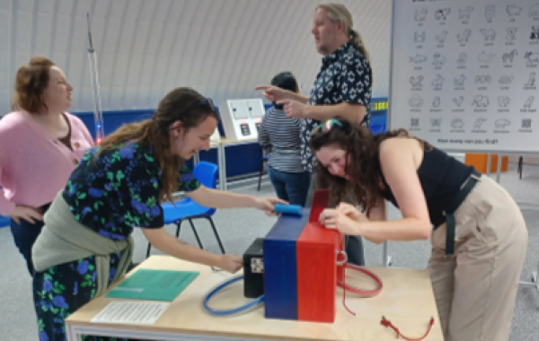National Numeracy staff enjoying the activities at Maths World in London
