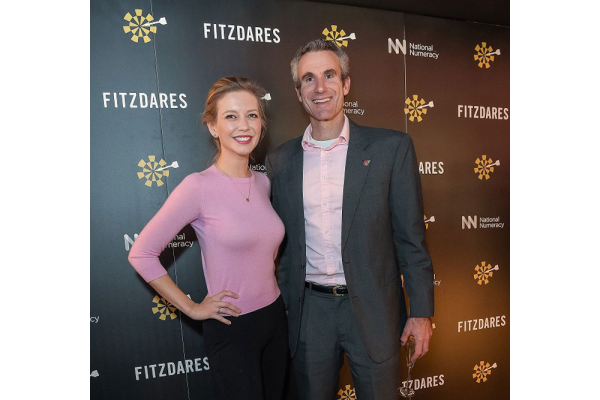 Mike Ellicock and Rachel Riley