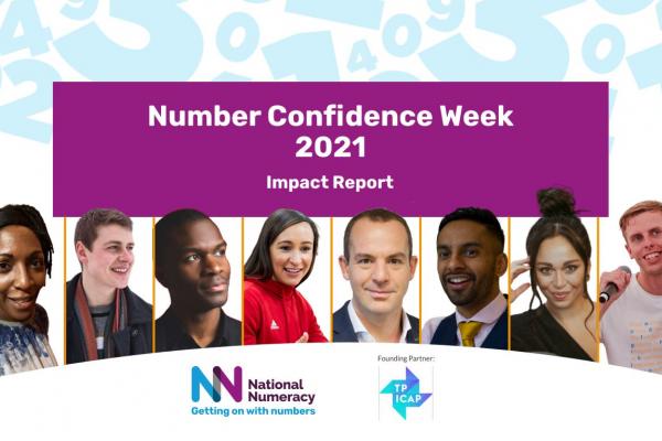 The cover of Number Confidence Week 2021 impact report