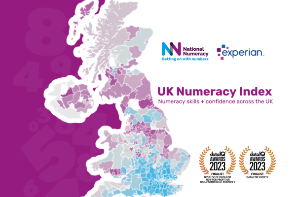 Image of the UK map for the Numeracy Index