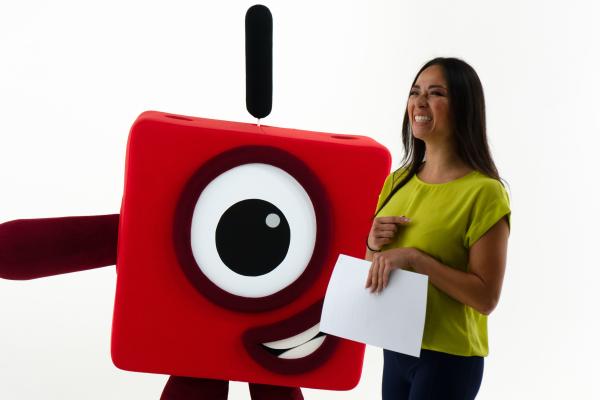 Numberblock One and Katya Jones