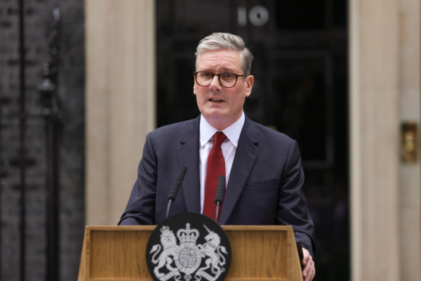 Prime Minister Sir Kier Starmer outside No 10 Downing Street