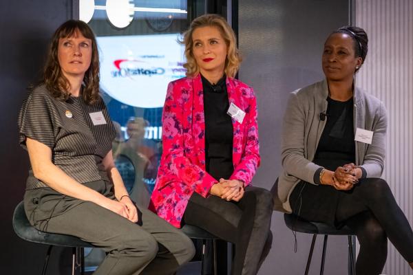 Kirsty Marsh-Hyde, Rachel Riley and Tammy Fevrier on panel
