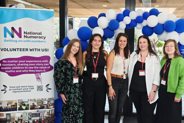 National Numeracy team members with Sara Rolph from Compare the Market