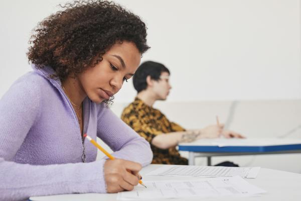 Photo of students sitting an exam
