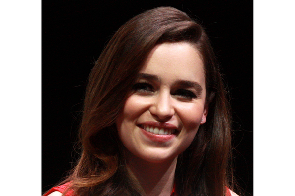 Actress Emilia Clarke smiling