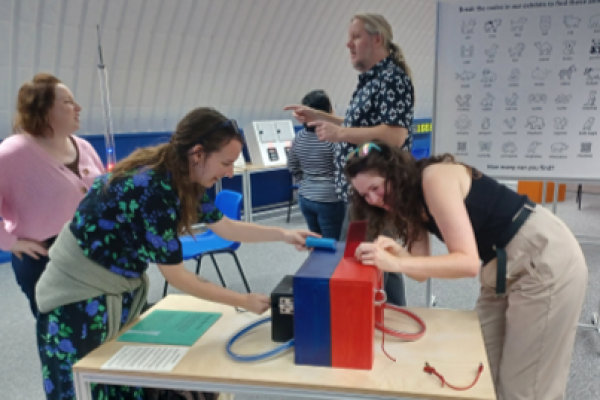 National Numeracy staff enjoying the activities at Maths World in London
