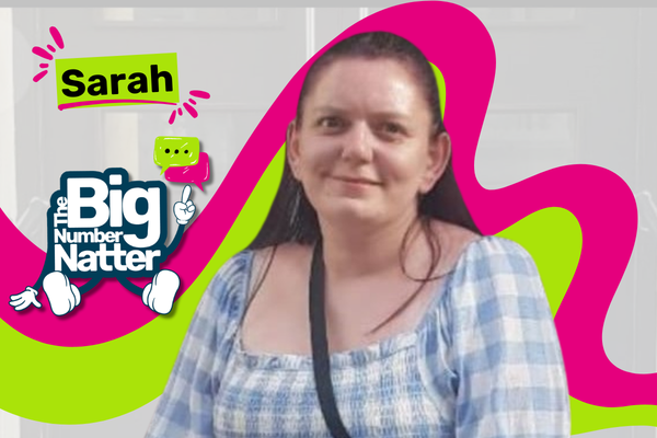 Sarah with the BNN logo